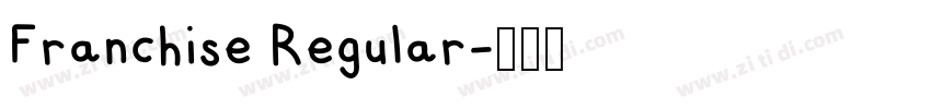 Franchise Regular字体转换 Franchise Regular字体转换